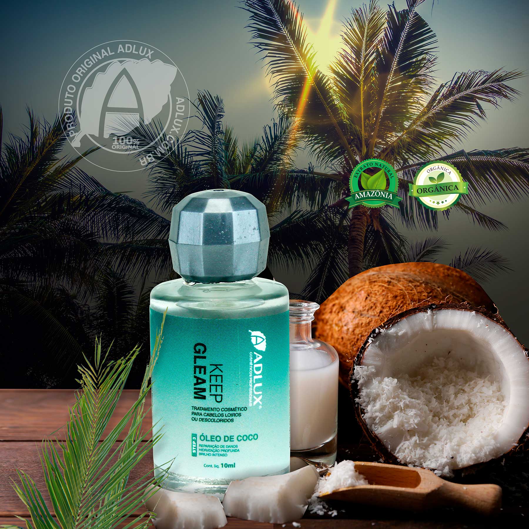 Keep Gleam Óleo de Coco - 10ml