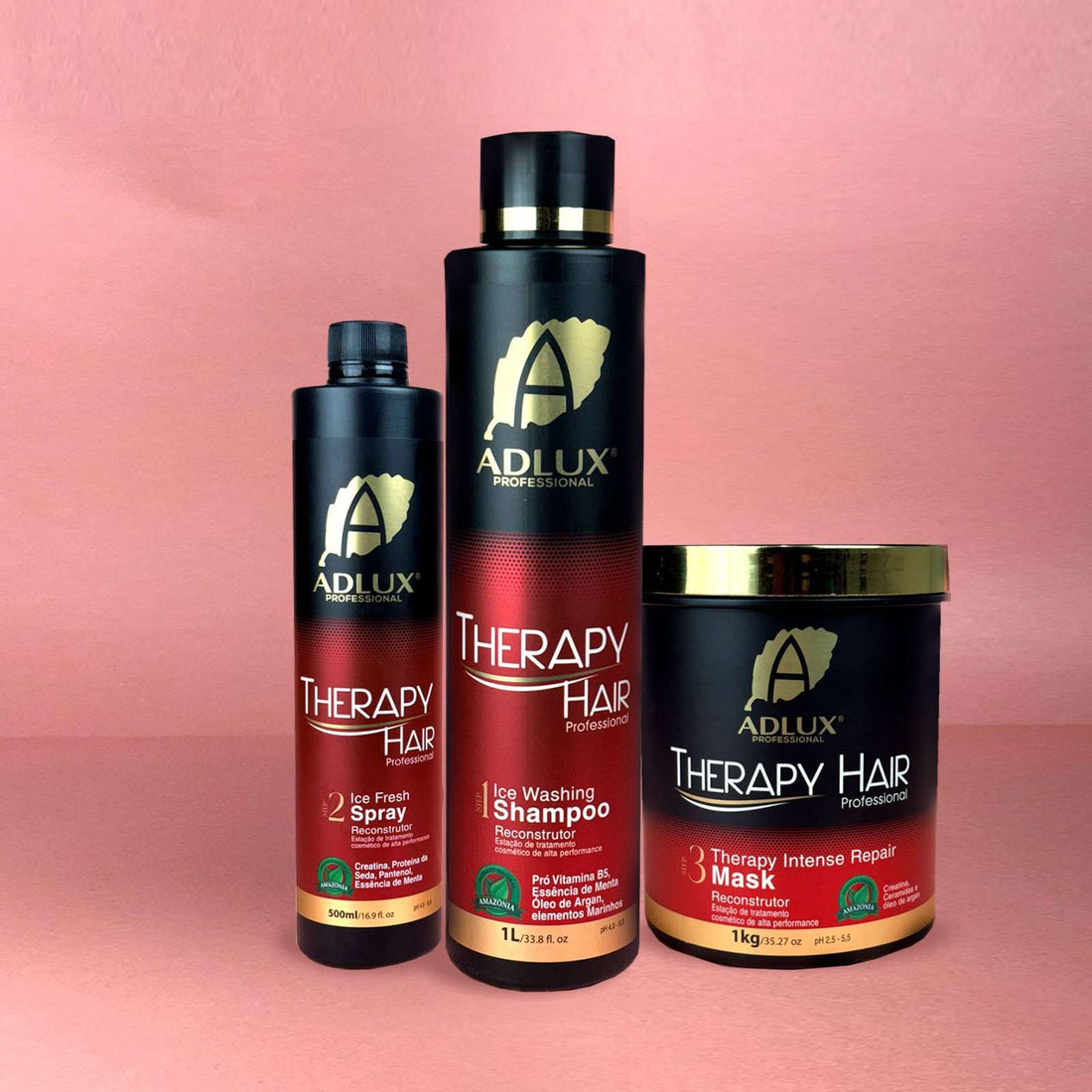 Kit Therapy Hair Profissional – 3 Passos (Lançamento)