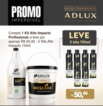 Compre 1 Kit Alto Impacto Profissional, e leve por apenas R$ 50,00 - 5 Kits Alto Impacto 110ml