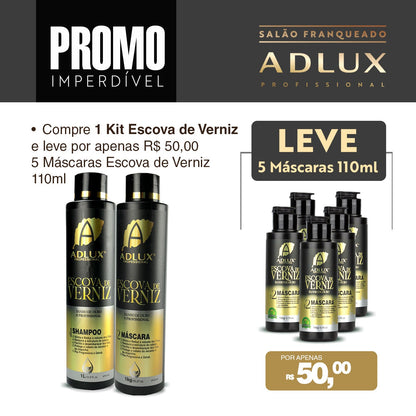 Compre 1 Kit Escova de Verniz e leve por apenas R$ 50,00 5 Mascara Escova de Verniz de 110ml